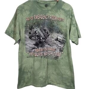 The Mountain off roader suv rock climbing graphic t-shirt men's size large